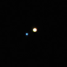 Almaak, a double star in the constellation Andromeda (credit: Mt. Lemmon Observatory)