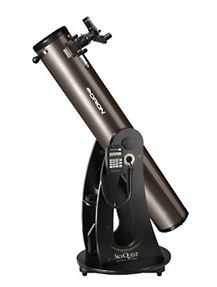A Dobsonian reflector with a “push-to” mount and hand-held computer