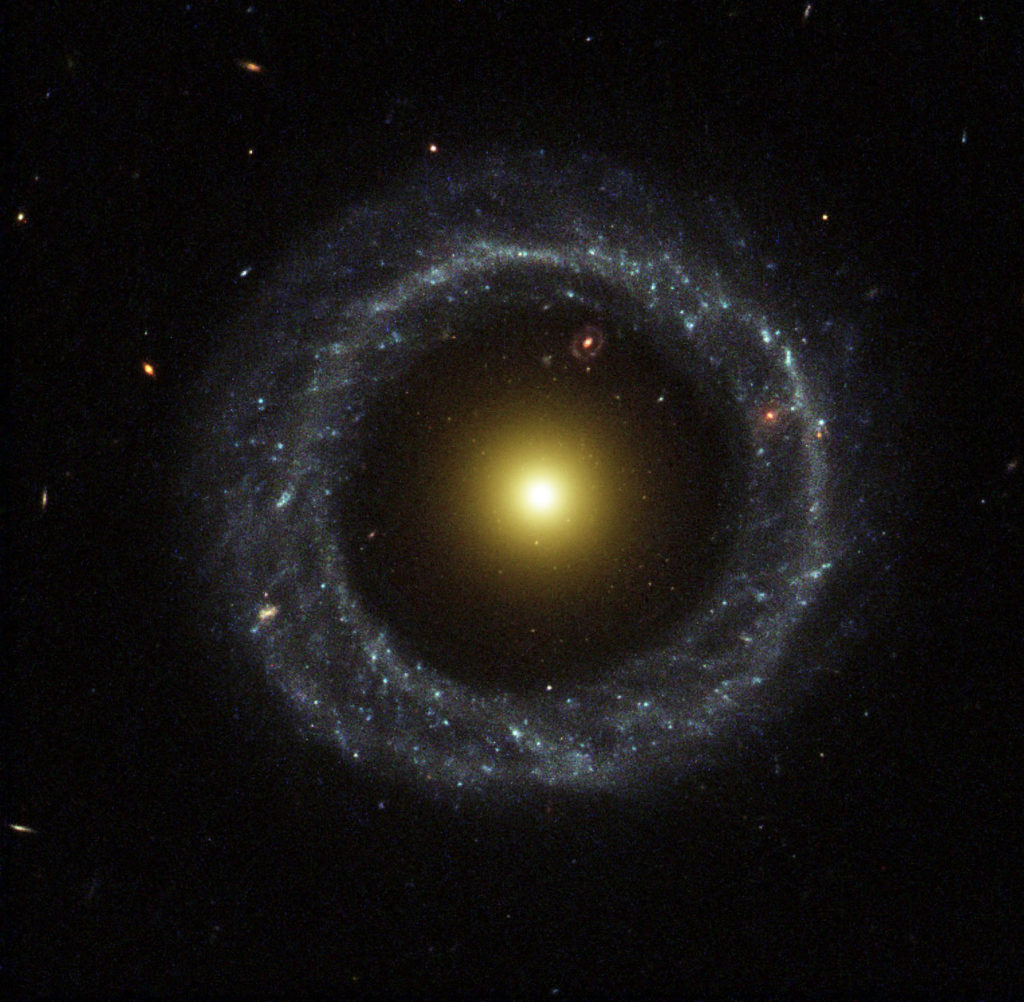 Hoag's object, a ring galaxy in the constellation Serpens Caput.