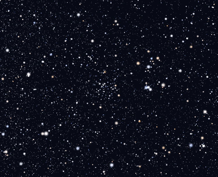 The open star cluster NGC 6811 in Cygnus (credit: Roberto Mura/Wikipedia)