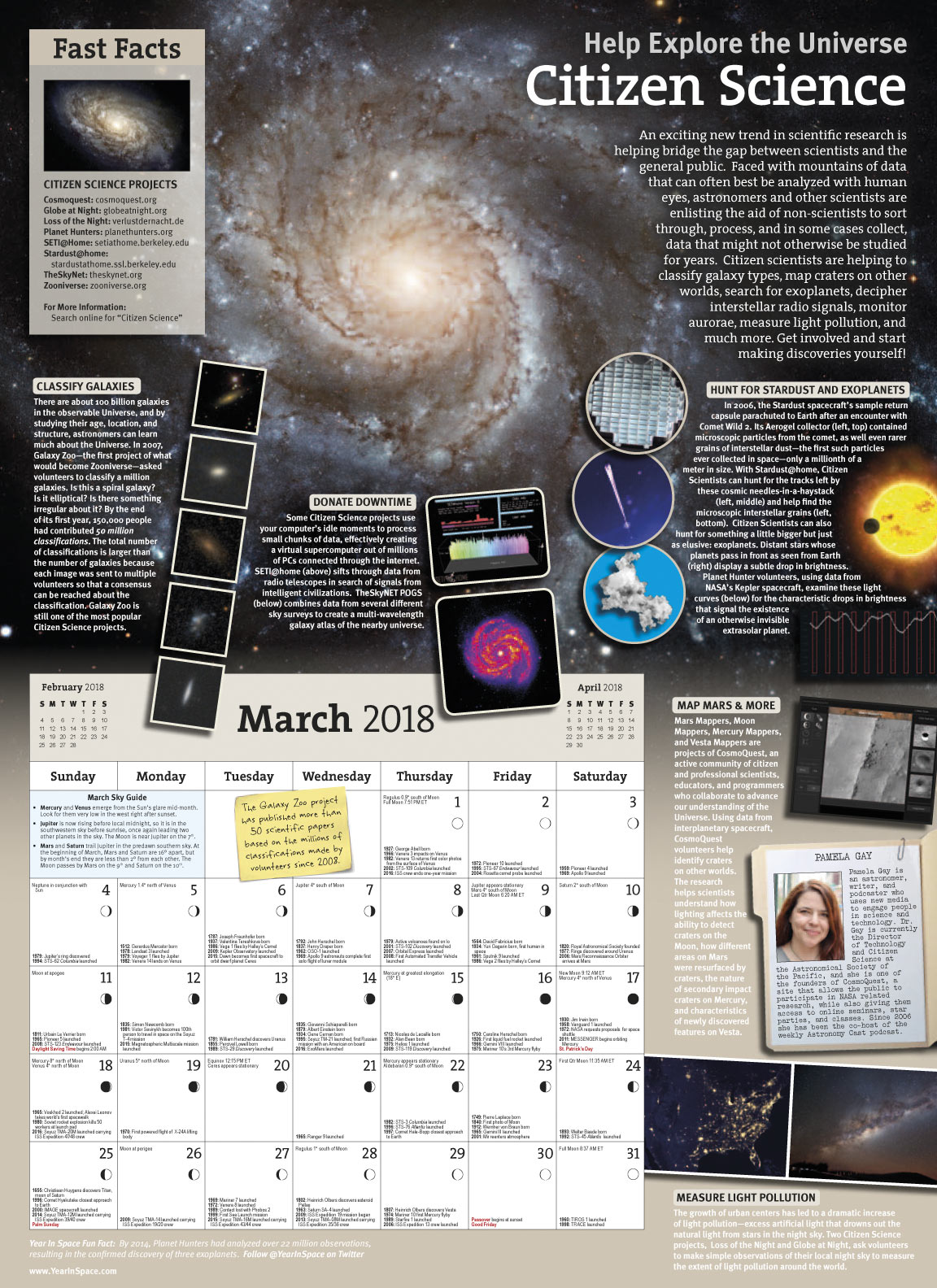 The 2018 'Year in Space' Calendars Now Available Cosmic Pursuits